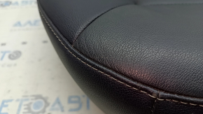 Подушка заднего ряда сидений Ford Fusion mk5 17-20 кожа черная, под химчистку, царапины, тычка