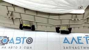 Raft spate Honda Accord 13-17 hibrid bej, pentru subwoofer, cu stop, plastic alb, necesită curățare, elemente de fixare rupte