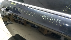 Дверь в сборе задняя правая Ford Fusion mk5 13-20 keyless, черный G1, царапины