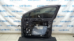 Дверь в сборе передняя правая Ford Fusion mk5 13-20 черный G1, keylees, без эмблем, вмятина, царапины, тычка