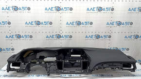 Торпедо передняя панель с AIRBAG Honda Accord 13-17 черная, под малую проекцию, деформирована