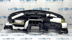 Торпедо передняя панель с AIRBAG Honda Accord 13-17 черная, под малую проекцию, деформирована