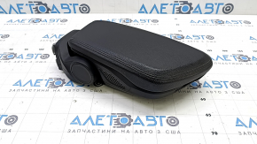 Cotieră BMW X1 F48 16-19 piele neagră, fără telefon, fără încărcare wireless, mecanism de închidere defect, zgârieturi pe plastic