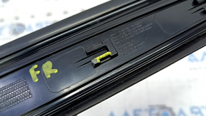 Prag exterior față dreapta BMW X1 F48 16-22 negru cu bandaj cromat X-line, Sport-line, crom decojit
