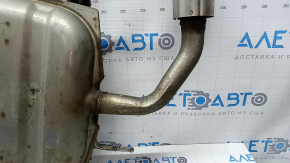 Глушитель задняя часть с бочкой Mazda 6 18-21 2.5 хром насадки, ржавый, примят