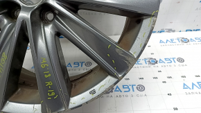 Диск колесный R19 x 7.5J ET45 Mazda 6 18-21 графит, бордюрка, под ремонт