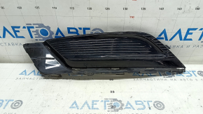 Решетка переднего бампера левая Ford Fusion mk5 17-18 без птф, глянец, песок