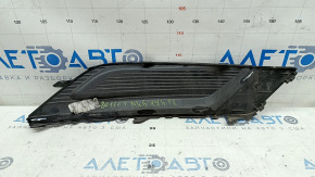 Решетка переднего бампера левая Ford Fusion mk5 17-18 без птф, глянец, песок