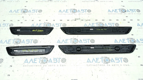 Set praguri uși Mazda CX-5 17-25 negru cu inserție cromată și iluminare din spate, zgârieturi
