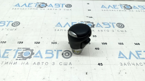 Maner schimbător de viteze Mazda CX-5 17-25, piele, negru, zgârieturi