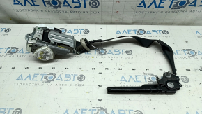Centură de siguranță pasager cu tensionator Ford Fusion mk5 17-20 neagră cu tensionator, plastic crăpat pe suport