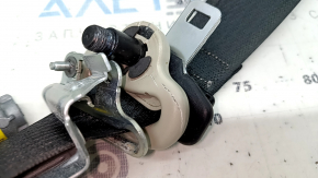Centură de siguranță pasager cu tensionator Ford Fusion mk5 17-20 neagră cu tensionator, plastic crăpat pe suport