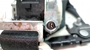 Centură de siguranță pasager cu tensionator Ford Fusion mk5 17-20 neagră cu tensionator, plastic crăpat pe suport