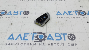 Ключ smart BMW X1 F48 16-19 4 кнопки, царапины, тычки, облез хром и покрытие