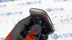 Ключ smart BMW X1 F48 16-19 4 кнопки, царапины, тычки, облез хром и покрытие