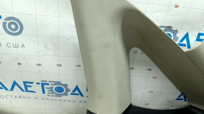 Накладка задней стойки верхняя правая Ford Fusion mk5 17-19 серая с черной накладкой, прод химчистку