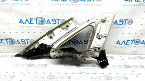 Накладка задней стойки верхняя правая Ford Fusion mk5 17-19 серая с черной накладкой, прод химчистку