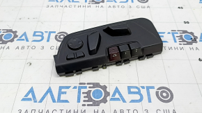Управление водительским сидением BMW X1 F48 16-22 черное под поясничную подпорку, подкачку и память, надлом креп