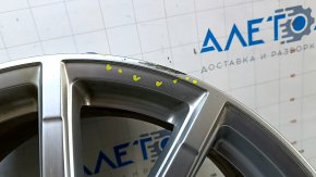 Диск колесный R18x8J ET46 Audi A3 8V 15-16 стиль CL7, 10 спиц хром, легкая бордюрка