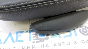 Подколенная опора пассажирского сиденья BMW X1 F48 16-22 кожа черная Dakota, Sport с кронштейном, царапины