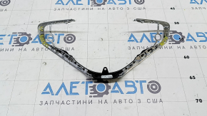 Накладка руля BMW X1 F48 16-22 верхняя часть, черная с хромом, слом креп