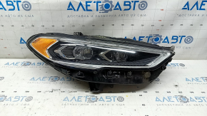 Фара передняя правая в сборе Ford Fusion mk5 17-20 LED, с DRL с блоком