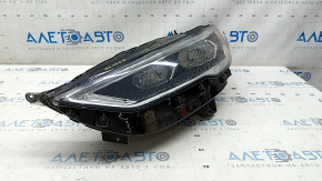 Фара передняя левая в сборе Ford Fusion mk5 17-20 LED, с DRL, с блоком, сколы, царапины, потерта