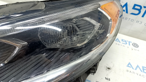 Фара передняя левая в сборе Ford Fusion mk5 17-20 LED, с DRL, с блоком, сколы, царапины, потерта