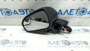 Зеркало боковое левое в сборе Ford Fusion mk5 18-20 10 пинов, автозатемн, поворотник, подогрев, черный