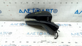 Зеркало боковое правое в сборе Ford Fusion mk5 17-20 10 пинов, поворотник, подогрев, черный, трещина в поворотнике, сломана фишка