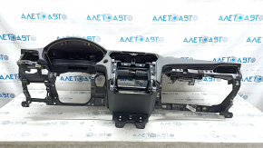 Торпедо передняя панель с AIRBAG Ford Fusion mk5 17-20 черная под start-stop и динамик, царапина