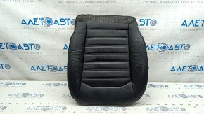 Tapițerie scaun șofer partea inferioară Ford Fusion mk5 17-20 piele neagră, încălzită,