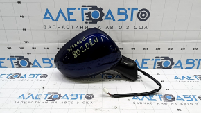Зеркало боковое правое в сборе Toyota Prius 30 10-15 5 пинов, синее, царапины