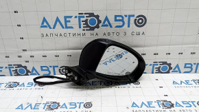 Зеркало боковое правое в сборе Toyota Prius 30 10-15 5 пинов, синее, царапины