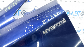 Крыло переднее левое Toyota Prius 30 13-15 синий 8S6, тычки, царапины