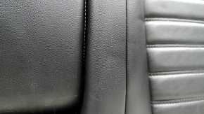 Scaune spate stânga sus Ford Fusion mk5 17-20 piele neagră, cu centură și cotieră, lovituri, zgârieturi