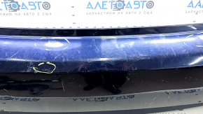 Бампер задний голый Toyota Prius 30 10-15 синий, примятости, царапины, надлом креп
