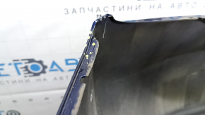Бампер задний голый Toyota Prius 30 10-15 синий, примятости, царапины, надлом креп