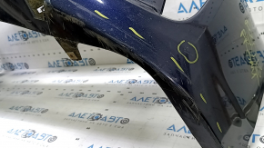 Бампер передний голый Toyota Prius 30 13-15 рест синий, прижат, царапины