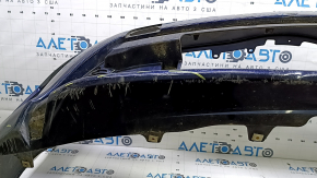 Бампер передний голый Toyota Prius 30 13-15 рест синий, прижат, царапины