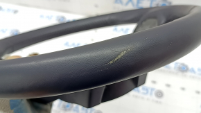 Руль голый Mazda 6 17-21 кожа черная, с задней накладкой, царапины