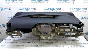 Торпедо передняя панель с AIRBAG Toyota Prius 30 10-13 черная, с бежевым каркасом, царапины
