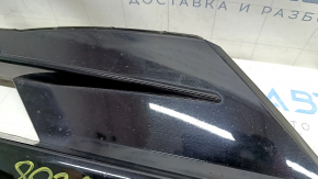 Нижняя решетка переднего бампера левая VW Tiguan 18-21 черный глянец под парктроник, R-Line, песок, сколы, царапины