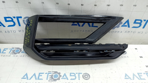 Ramă proiector ceață dreapta VW Tiguan 18-21 negru lucios, R-Line, ciobit, nisip, elemente de fixare rupte