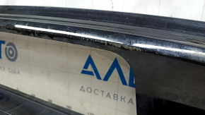 Губа заднего бампера VW Tiguan 18-21 под парктроники, черный глянец, примят, потерт