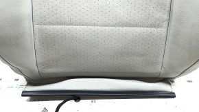 Обшивка спинки водительского сиденья VW Tiguan 18-21 кожа серая, с подогревом, под химчистку