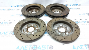 Комплект тормозных дисков Toyota Prius 30 10-15 255/25мм, 260/9мм с перфорацией