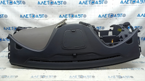 Торпедо передняя панель с AIRBAG Hyundai Santa FE Sport 13-18 черная с серой встакой, царапины