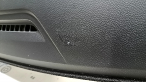 Торпедо передняя панель с AIRBAG Hyundai Santa FE Sport 13-18 черная с серой встакой, царапины