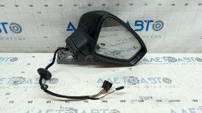 Зеркало боковое правое в сборе VW Tiguan 18-19 6+2 пинов, BSM, поворотник, подогрев, черное, царапины, сколы